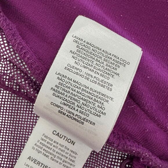 Columbia Dotswarm II Full Zip Fleece Jacket Women’s Large Purple Gray Sherpa - Picture 10 of 11